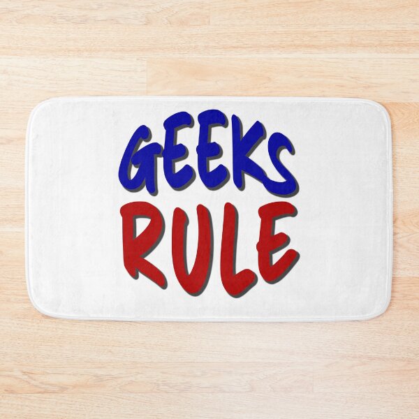 Item preview, Geeks Rule funny t-shirt color font designed and sold by NerdnGeekshop.