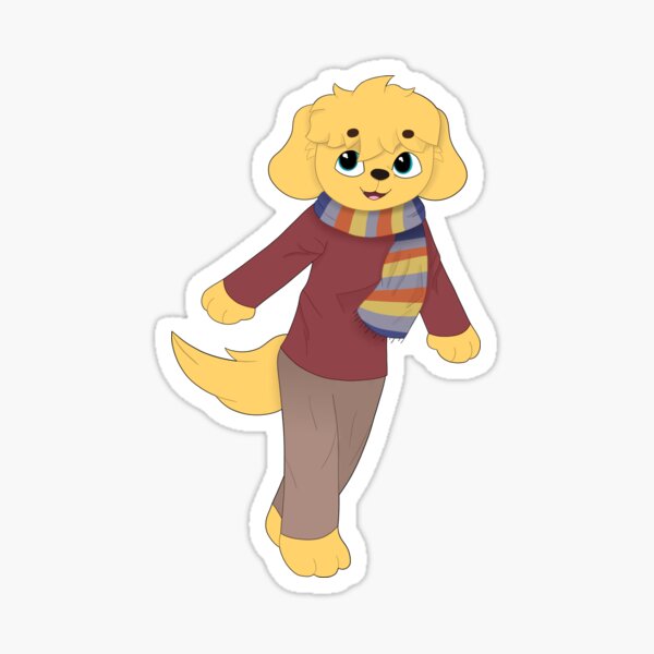 Tristan with a Scarf Sticker