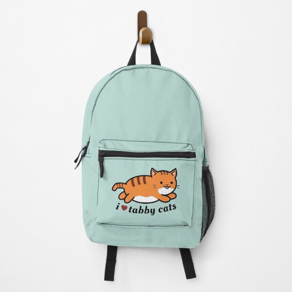 Item preview, I Love Tabby Cats, Cute Kawaii Cat (Orange Tabby) designed and sold by felinedreams.