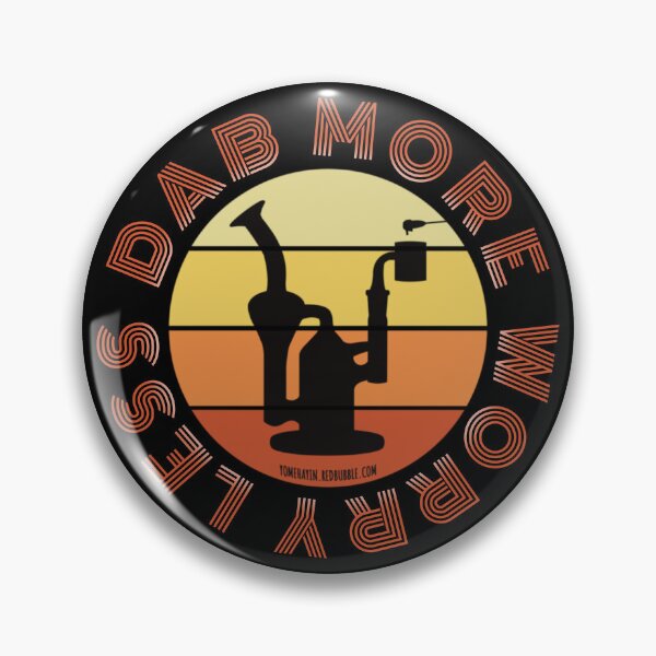 Item preview, Retro Vintage Sunset Orange Dab Rig-Dab more worry less  designed and sold by YomeHayin.