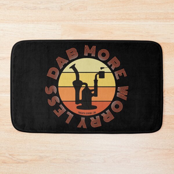 Item preview, Retro Vintage Sunset Orange Dab Rig-Dab more worry less  designed and sold by YomeHayin.