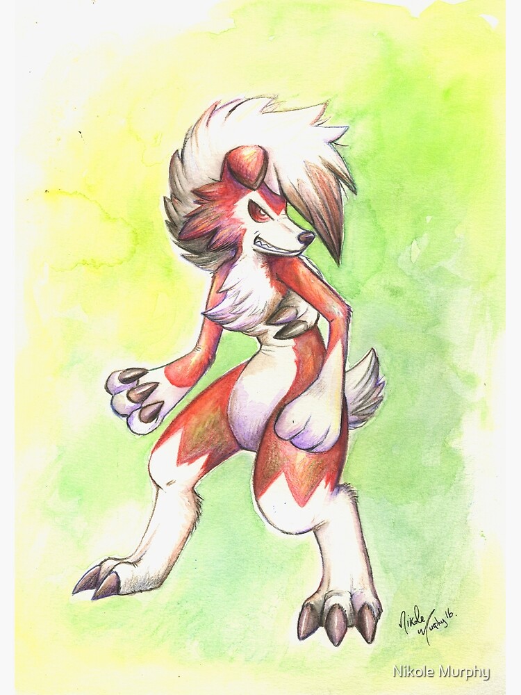 Lycanroc Midnight Pokemon" Greeting Card for Sale by NikoleMurphy |  Redbubble