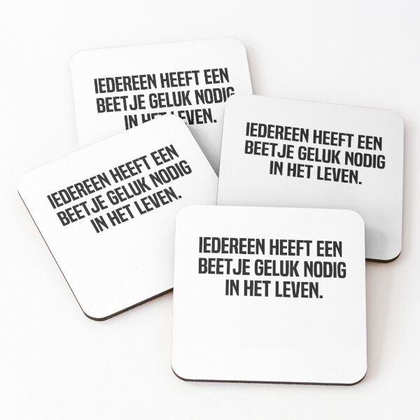 Item preview, Iedereen Heeft Een Beetje Geluk Nodig In Het Leven designed and sold by melshirt-shop.