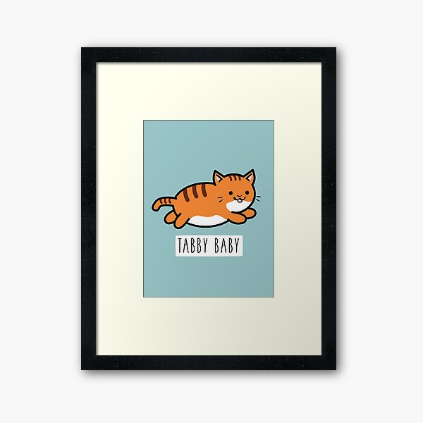 Item preview, Tabby Baby - Kawaii Orange Tabby Cat designed and sold by felinedreams.