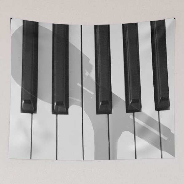 Item preview, Shadow of microphone on piano keyboard designed and sold by SomeGuyLou.