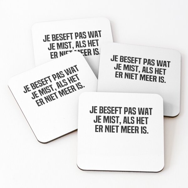 Item preview, Je Beseft Pas Wat Je Mist Als Het Er Niet Meer Is designed and sold by melshirt-shop.