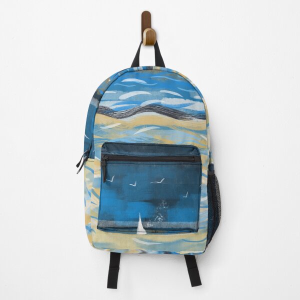 Item preview, Sailboat With Birds Retro Painting designed and sold by MrEddie10.