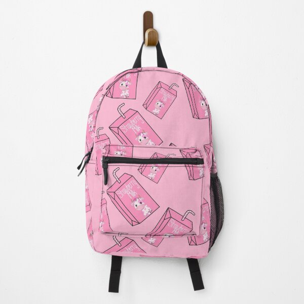Item preview, strawberry cow milk pink print designed and sold by littlezdesigns.