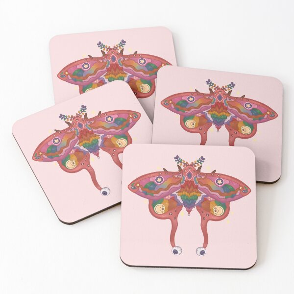 Item preview, lgbtq pride moth designed and sold by fairyshroom.