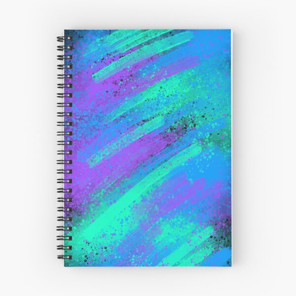 Item preview, Purple Blue And Teal Splatter Spray Paint on Black designed and sold by that5280lady.