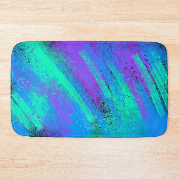 Item preview, Purple Blue And Teal Splatter Spray Paint on Black designed and sold by that5280lady.