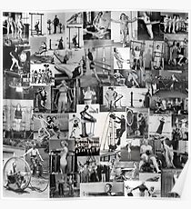 Hilarious Vintage Fitness Workouts Poster