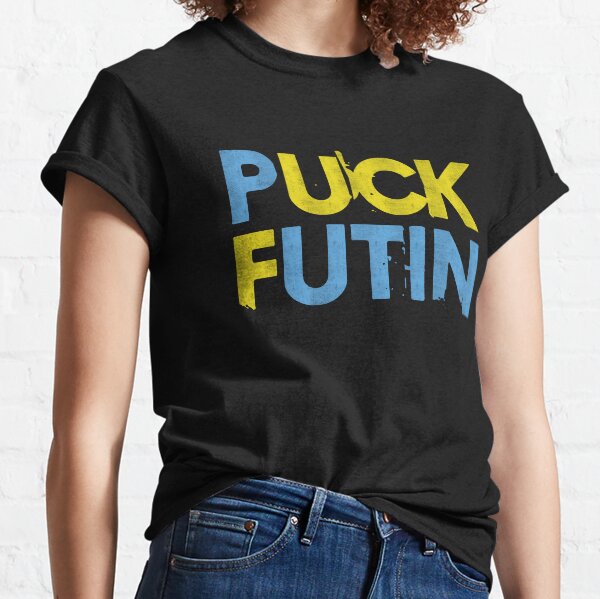 Puck Poutine F*ck Poutine - Free Ukraine T-shirt classique
