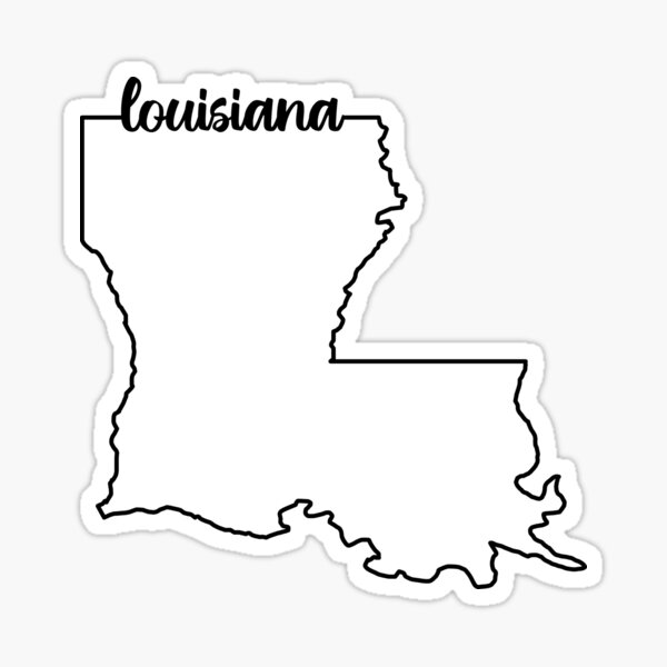 Louisiana blank map