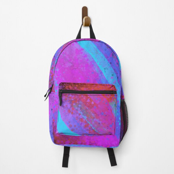 Item preview, Red Pink and Blue Splatter Spray Paint on Black designed and sold by that5280lady.