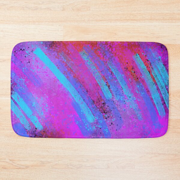 Item preview, Red Pink and Blue Splatter Spray Paint on Black designed and sold by that5280lady.