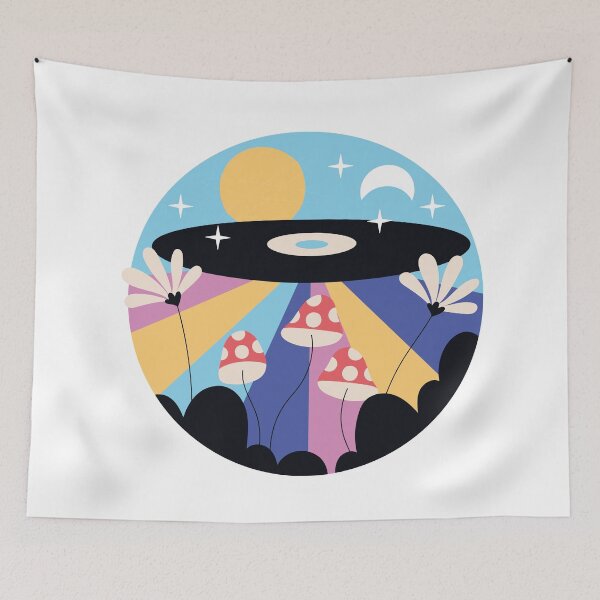 Item preview, Naive Psychedelic Mushroom designed and sold by VerboShop.