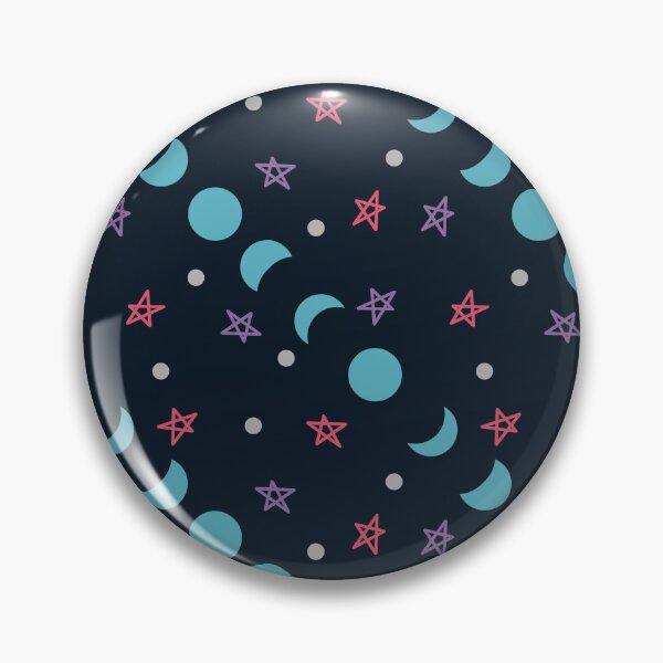 Artikelvorschau, Mond & Sterne Polka Dot Space Pattern entworfen und verkauft von MushroomCore.