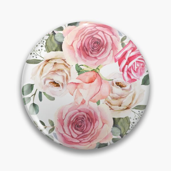 Item preview, Romantic watercolor floral bouquet designed and sold by tomorrowsart.