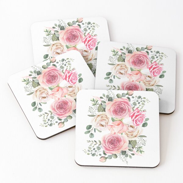 Item preview, Romantic watercolor floral bouquet designed and sold by tomorrowsart.