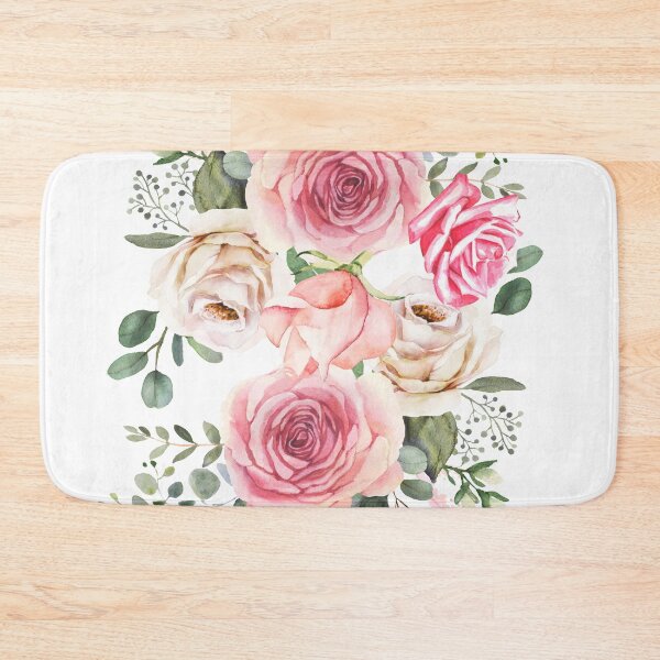 Item preview, Romantic watercolor floral bouquet designed and sold by tomorrowsart.