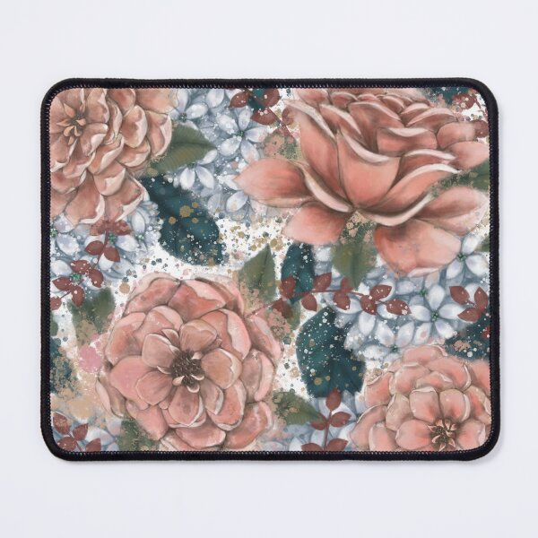 Item preview, Pink and Gray Flowers designed and sold by MonksandZappa.