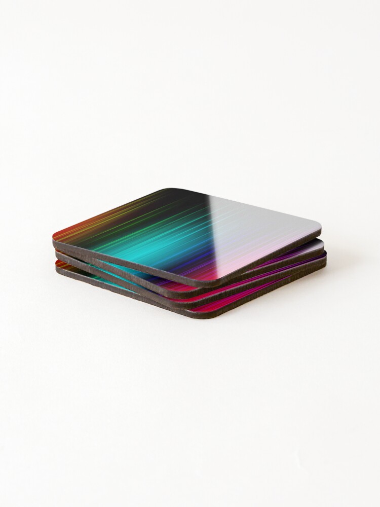 Thumbnail 4 of 5, Coasters (Set of 4), Spectrum Pattern designed and sold by Robert-Store.