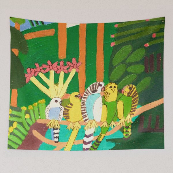 Item preview, Five Budgies designed and sold by Zion Levy Stewart.