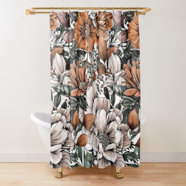 T-shirt de fleurs sauvages, chemise de fleurs sauvages, T-shirt floral, chemise de fleurs, cadeau pour femme, chemises pour dames, cadeau de meilleur ami Rideau de douche