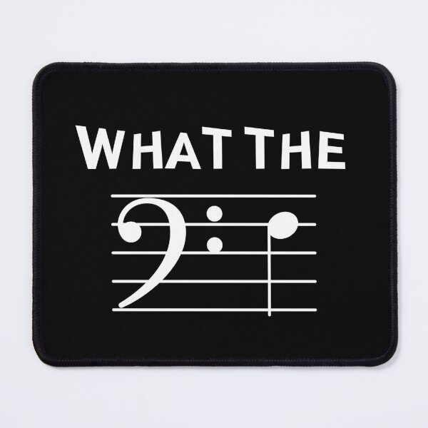 Item preview, What the F Bass Clef, Musician Joke, Trombone Cello Double Bass Tuba designed and sold by 732Studio.