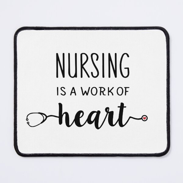 Item preview, Nursing Is A Work Of Heart | RN | Nurse Saying | Registered Nurse | Stethoscope designed and sold by llevine2934.