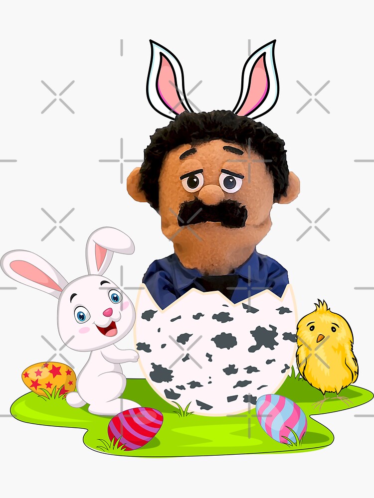 "Awkward Puppets Diego Easter" Sticker for Sale by BDCSTYLE Redbubble