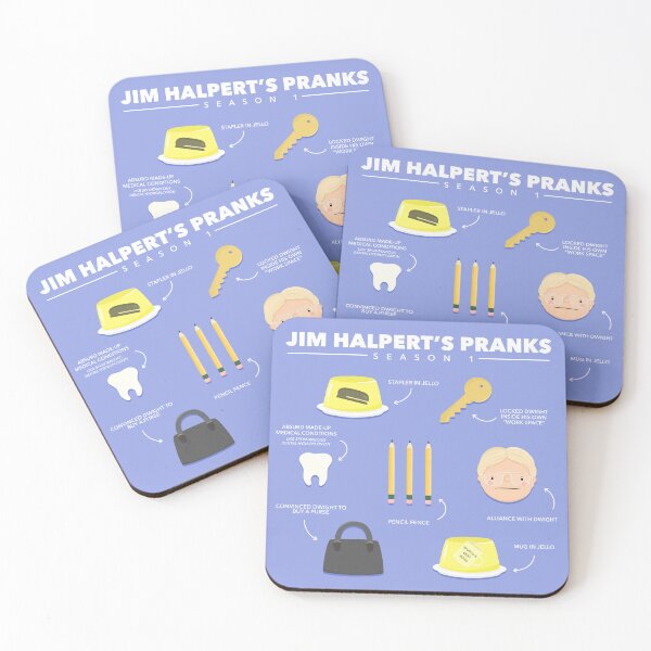 Item preview, The Office Jim Halpert’s Pranks S1  designed and sold by cutermelon.