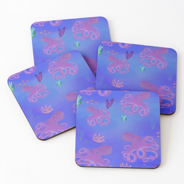 Item preview, watercolor ocean octopus  designed and sold by littlezdesigns.