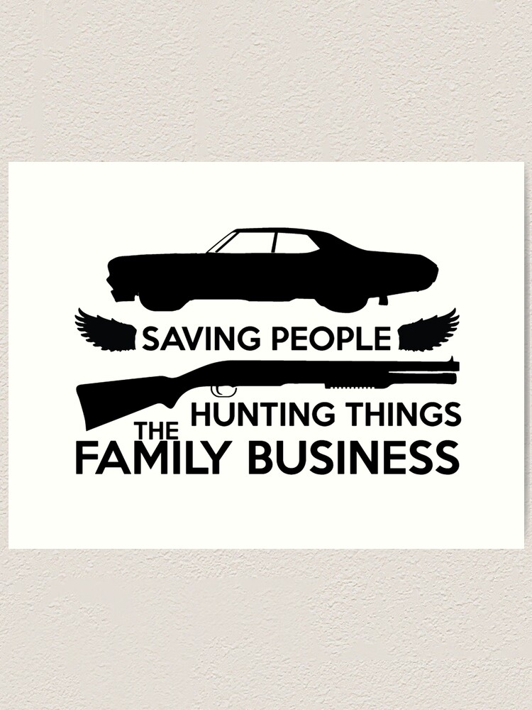 Alternate view of Supernatural Family Business Logo Art Print