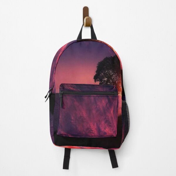 Item preview, Red Sunset Tree Shadow Waves Blue Summer Sea designed and sold by Spaceshipsells.