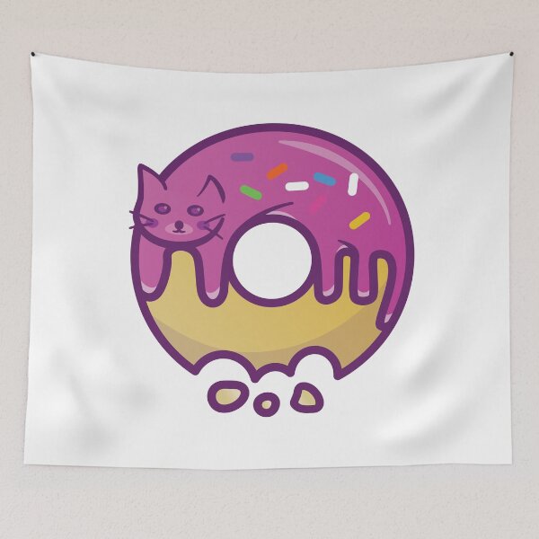 Item preview, Glazed Donut Kitty Pink designed and sold by Alec Buchan.
