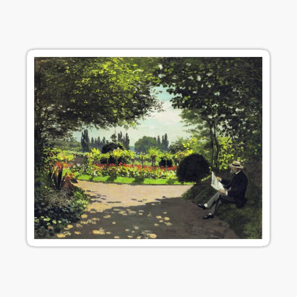Vista previa del artículo con la obra «Reading Garden», diseñado y vendido por wildstrawberry.