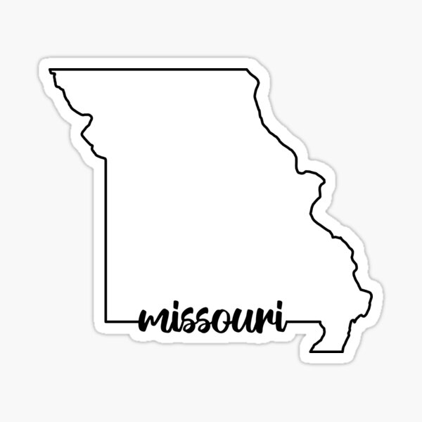 Missouri State Outline Sticker For Sale By Evolvclothing Redbubble 4125