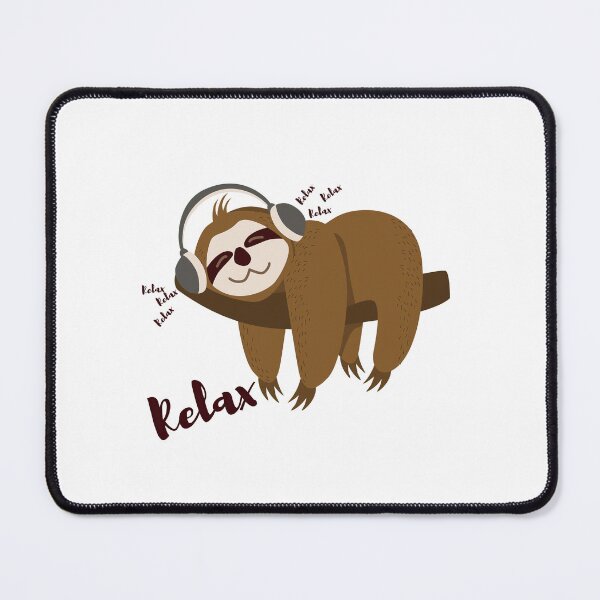 Item preview, Sloth Relaxing Listening To Music designed and sold by LittleShop79.