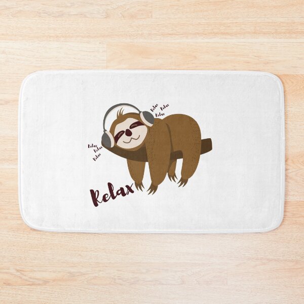 Item preview, Sloth Relaxing Listening To Music designed and sold by LittleShop79.
