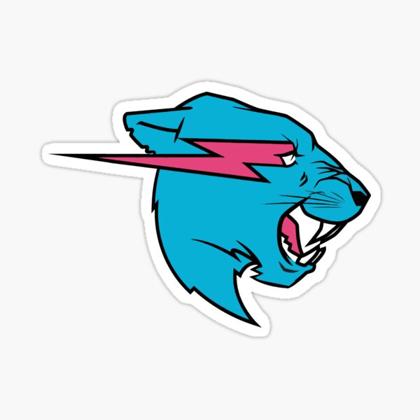 mr tiger blue Sticker
