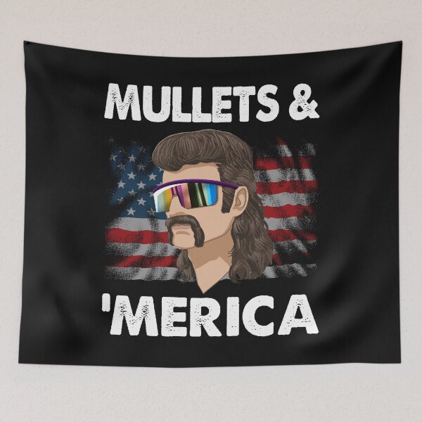 Item preview, Mullets & Merica designed and sold by Bendthetrend.