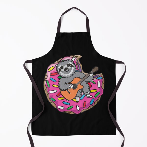 Item preview, Sloth Playing Guitar On Donut designed and sold by LittleShop79.
