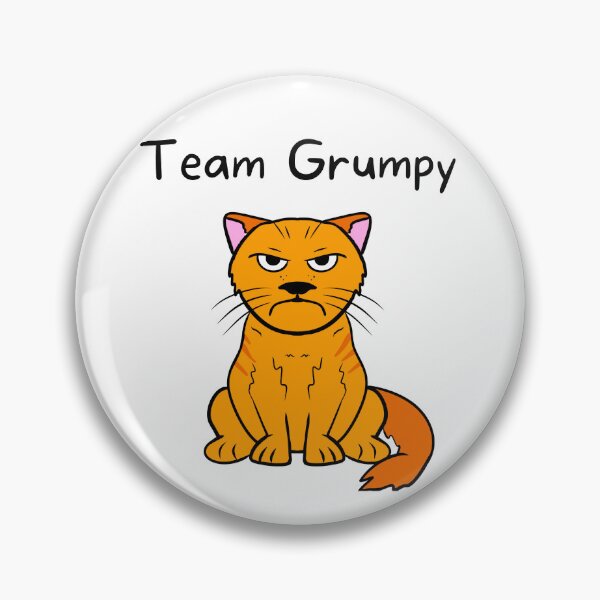 Item preview, Team Grumpy - Cartoon Cat Drawing designed and sold by SparkyMae.