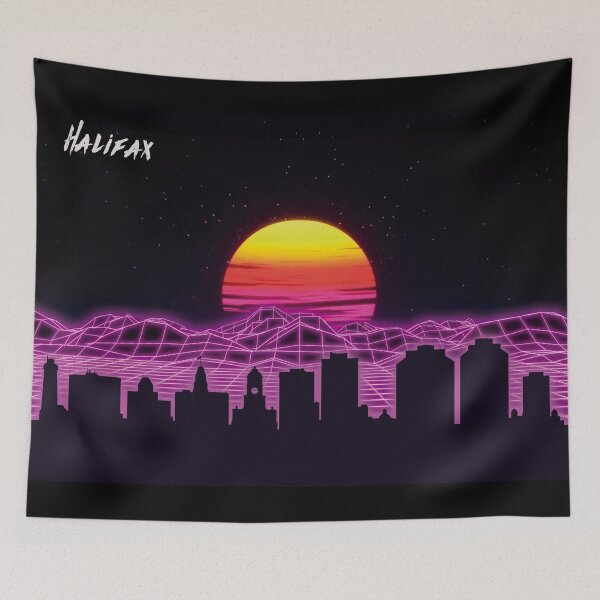 Item preview, Halifax Skyline Neon Nights designed and sold by DFerraz.