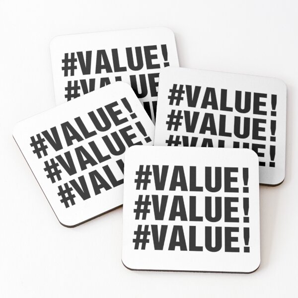Item preview, Excel VALUE Error   designed and sold by Willy-UK.
