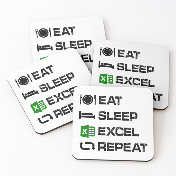 Item preview, Eat Sleep Excel Repeat Gift Funny Excel     designed and sold by Willy-UK.