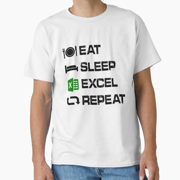 Item preview, Eat Sleep Excel Repeat Gift Funny Excel     designed and sold by Willy-UK.