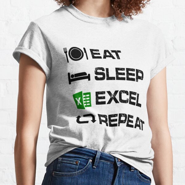 Microsoft excel t shirt best sale